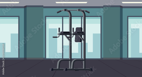 multi function power tower gym station with pull up bars, dip handles, and padded backrest, for calisthenics, bodyweight exercises, muscle building, home workouts,