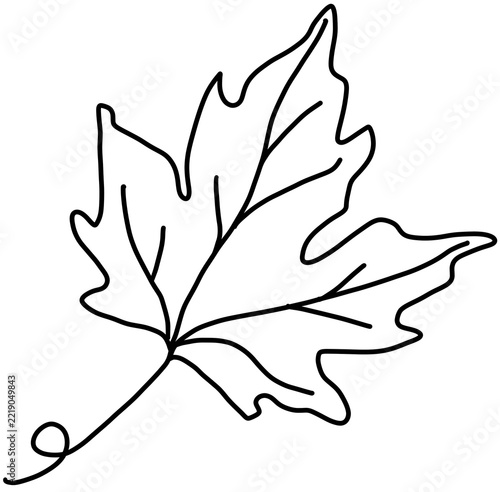 vector leaf silhouette