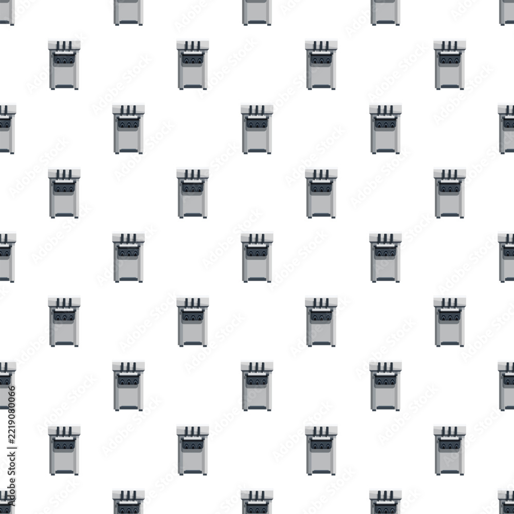 Fototapeta premium Soft ice cream machines forming a seamless repeat pattern