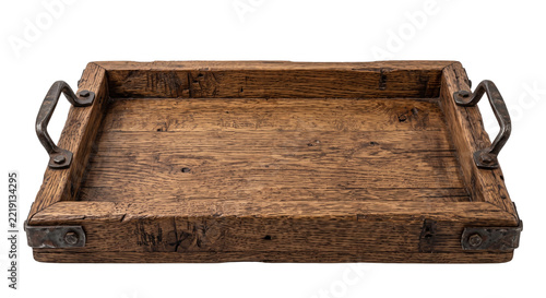 Serving tray isolated on transparent background