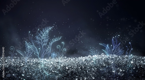 water drops on the water