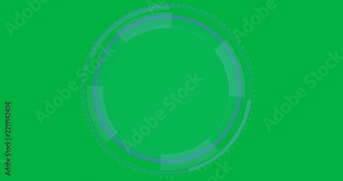 Animation of processing circle on transparent background