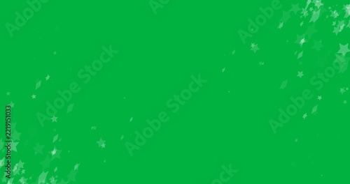 Animation of floating grey stars falling on transparent background