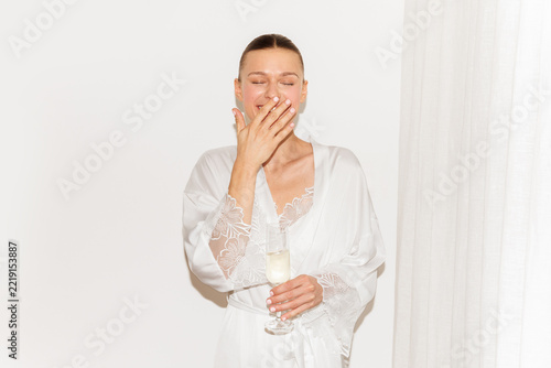 Laughing bride