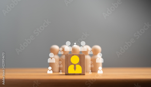 Business Leadership and Team Recruitment Concept