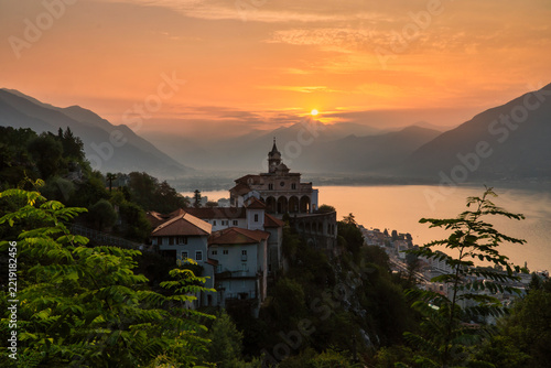 Wallfahrtskirche, Madonna del Sasso, Schweiz, Tessin, Südschweiz, Heiliger Berg, Orselina, Locarno