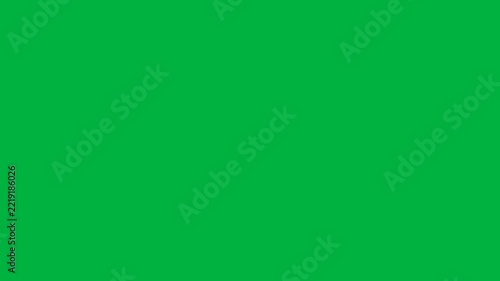 Paper burned on a green screen