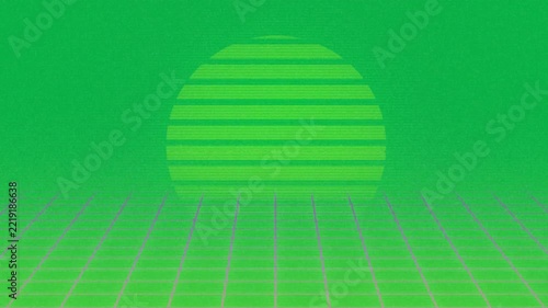 Retro 80s Animation with Alpha Channel