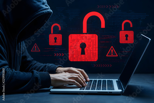 Hacking System Intrusion and Unauthorized Account Access with Laptop