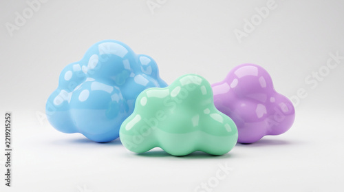 blue and white chocolate candies