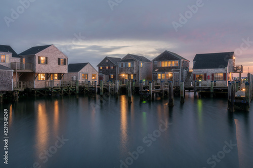 Old south wharf Nantucket dock houses