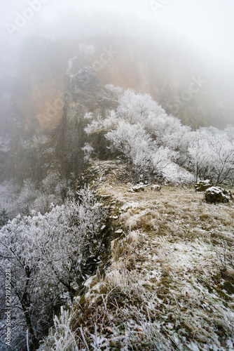 Winter Fog Rock