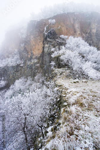 Winter Fog Rock