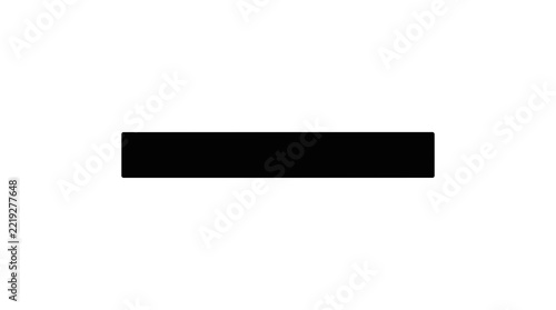 Black horizontal rounded rectangle on white background