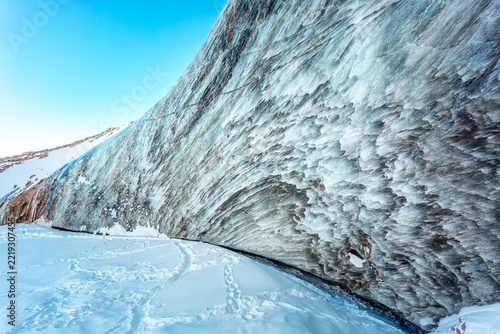 Bogdanovich Glacier in the mountains near Almaty, Kazakhstan
