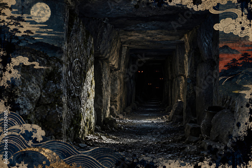 Glowing Red Eyes Deep Inside an Ancient Japanese Tunnel Tomb