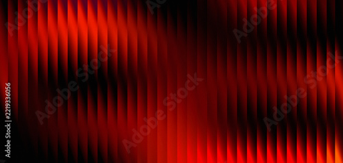 Abstract red and black background with vertical light stripes and motion