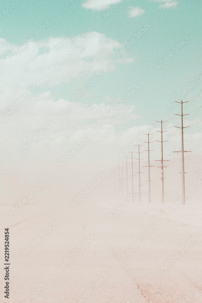 Fototapeta premium Aesthetic landscape background, nature design