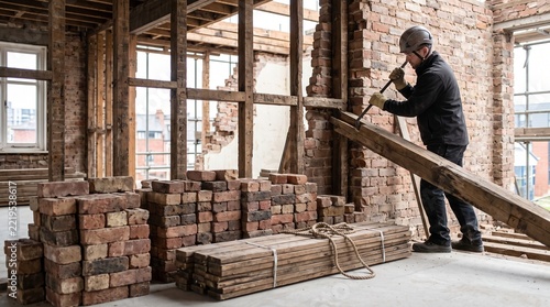 Deconstruction Specialist Salvaging Reclaimed Building Materials