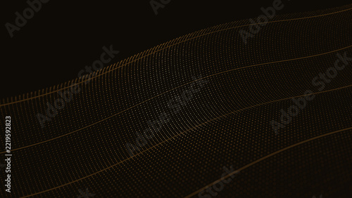Rolled particle edge particle background