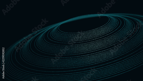 Terraced soft contours particle background