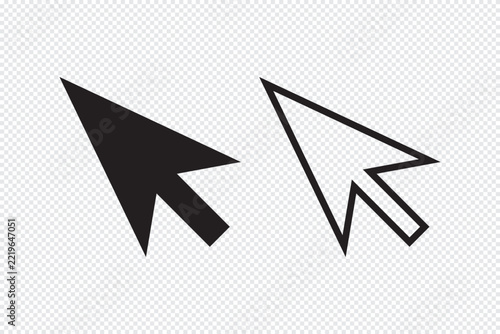 Black Diagonal Arrow Symbols, Bold Geometric Directional Arrows Vector Illustration