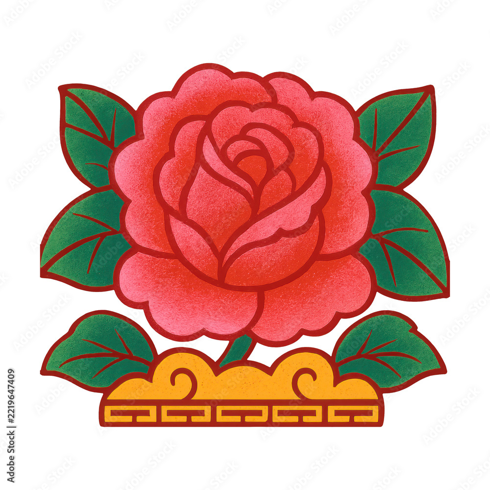 Naklejka premium PNG Vibrant floral illustration design