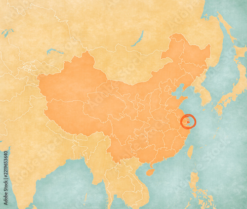 Map of China - Shanghai