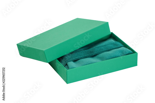 dark green storage box on a white background.