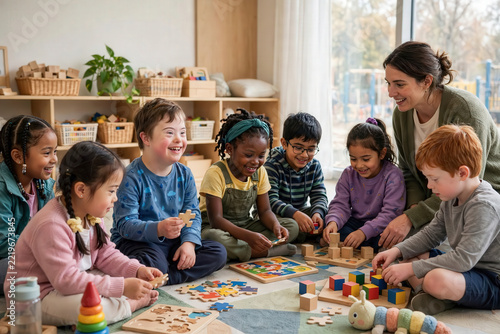 Child with Down Syndrome Enjoying Inclusive Activities