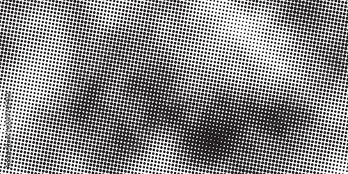 Abstract grayscale black and white halftone dotted background with pop art halftone gradient abstract background