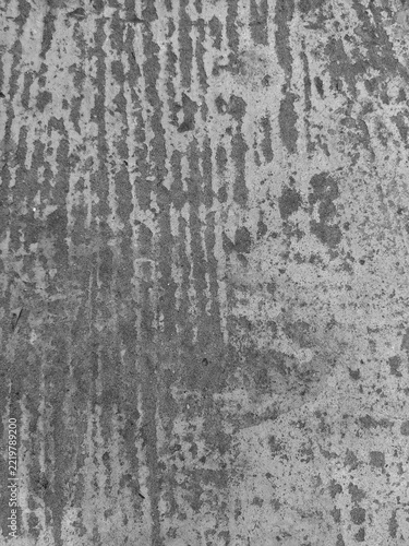 Horizontal brushed gray concrete wall texture background
