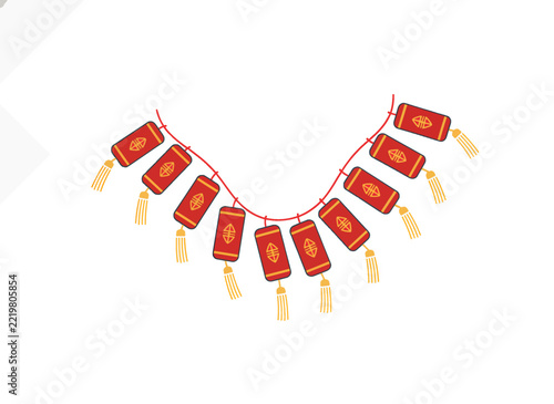 Colorful Candy Necklace with Red and Yellow Candies.