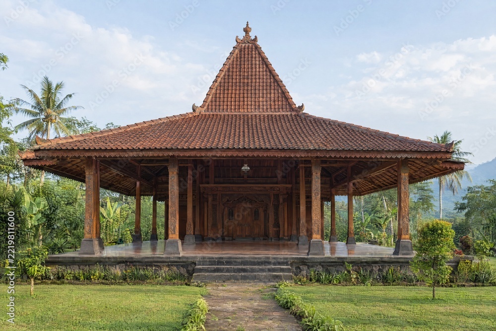 Fototapeta premium Traditional Javanese Rumah Joglo