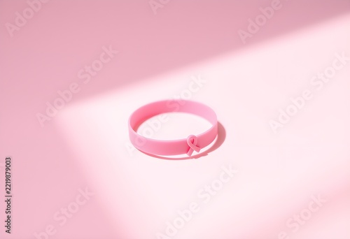 Pink Ribbon Bracelet for Breast Cancer Awareness