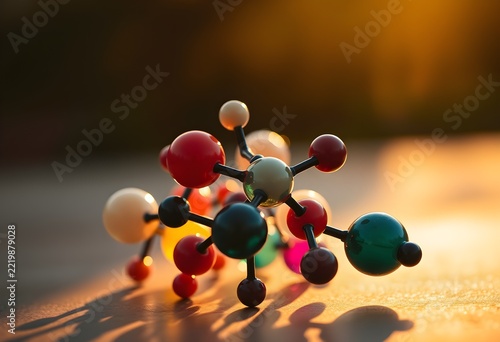 Molecular Model in Warm Light