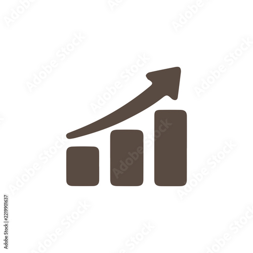 Profit growth graph icon