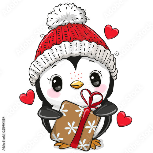 Cute cartoon penguin