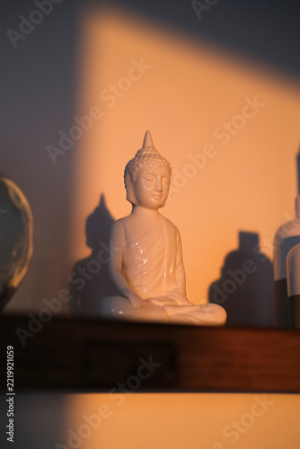 ceramic statue of buddha