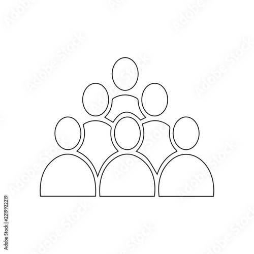 Team Group Outline Icon