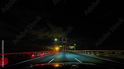 Expressway Night Drive [ Yokohama Bay Bridge（横浜ベイブリッジ） ] 