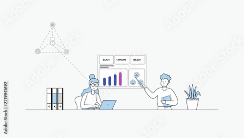 Business Data Analytics Dashboard Team Collaboration