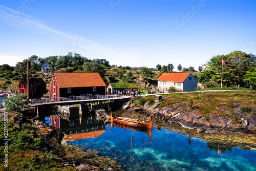 Herøy Farm on the island of Herøya, one of Sunnmøre's most important historical cultural heritage sites in western Norway