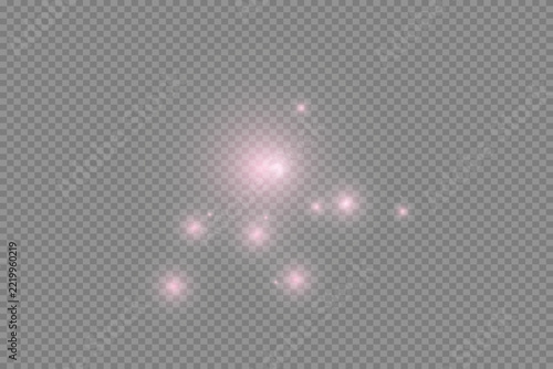 pink sparkles shine	
