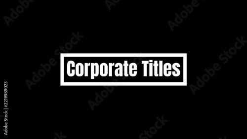 Corporate Titles