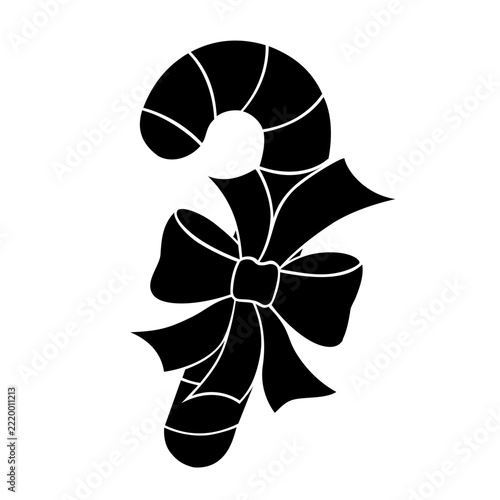 candy cane silhouette