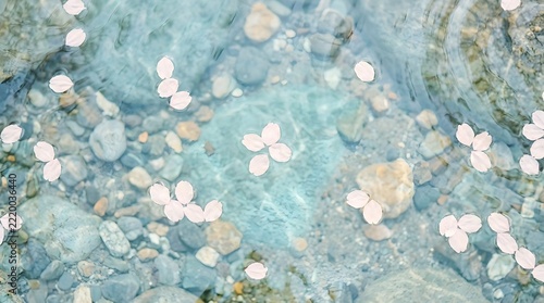water drops on the water