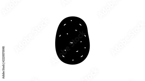 Spotted potato silhouette 
