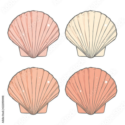 Coquette Pink Bow Vector Illustration on White Background