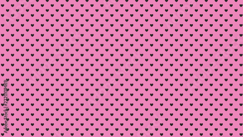 Black Heart shape Polkadot pattern on different Background yellow red green white blue
